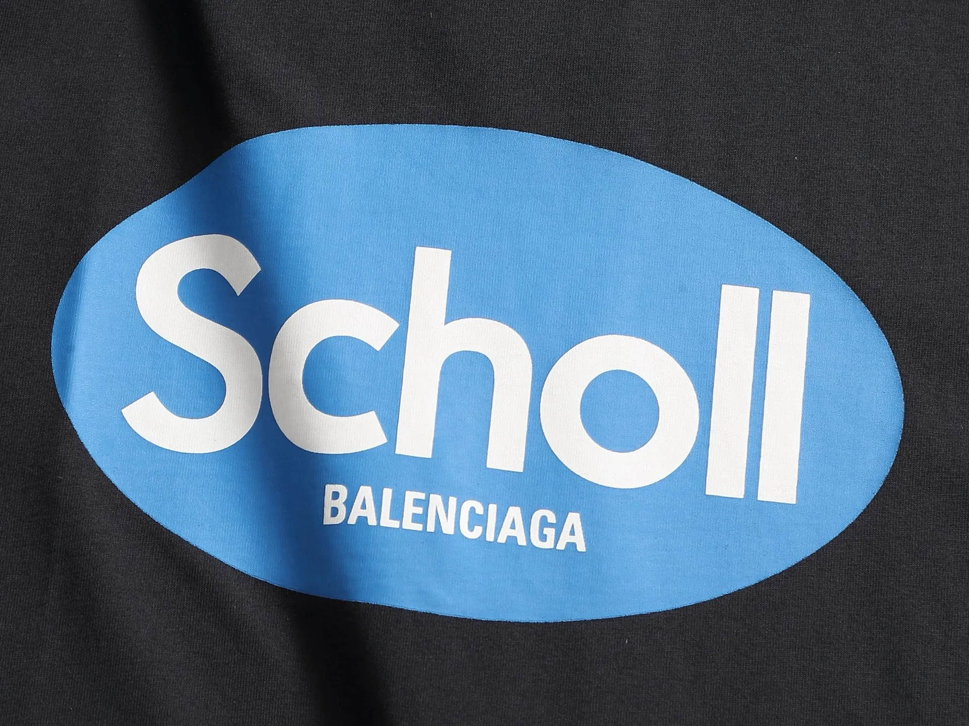 BALENCIAGA 2026 SCHOOL Logo ， Retro Same Style T 320 Versatile : Black Size：XS S M L